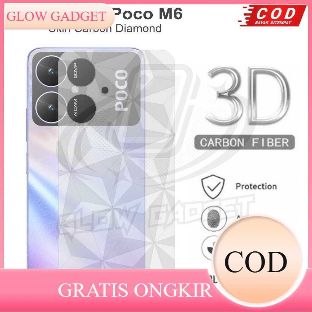 GLOW Skin Carbon Poco M6 Poco M6 Pro Poco M6 Pro 5G Poco M5 Poco M5s Poco M4 Pro Poco M3 Poco M3 Pro