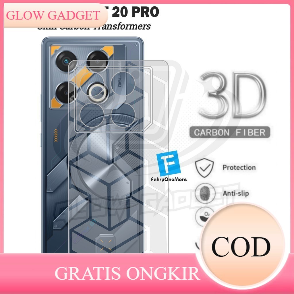 Skin Carbon Infinix Gt 20 Pro Garskin Transformers Pelindung Belakang Handphone