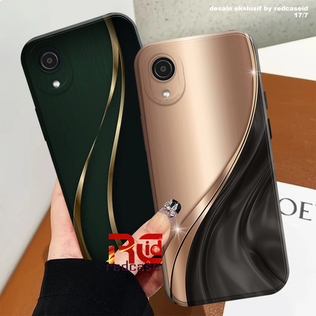 Case Samsung A03 Core / A01 Core / A01 - Softcase Motif Pola Gelombang - Casing ProCamera