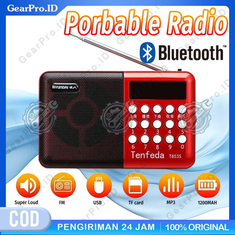 Radio Portable Bluetooth Digital FM Mini Speaker MP3 Player // Radio Murotal Suara Jernih // Support
