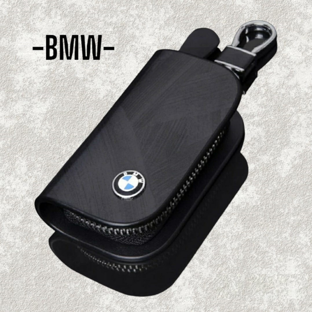 Dompet STNK & Gantungan Kunci IMPORT Branded Premium Import Mobil B M W/ Logo Lainnya Toyota Daihats