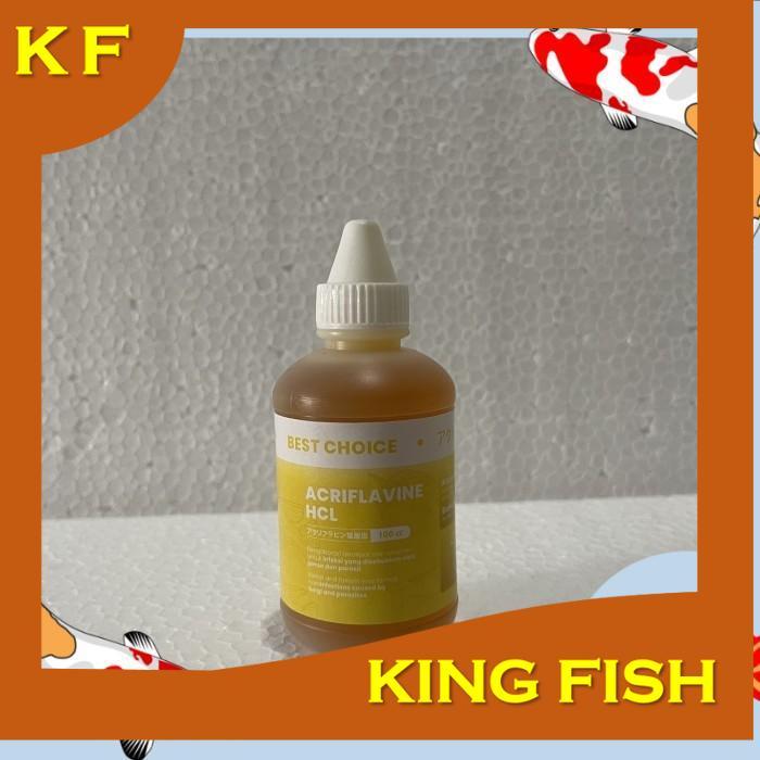 obat ikan hias MORI ACRIFLAVINE HCL 100CC 100ML 100 ml kuning