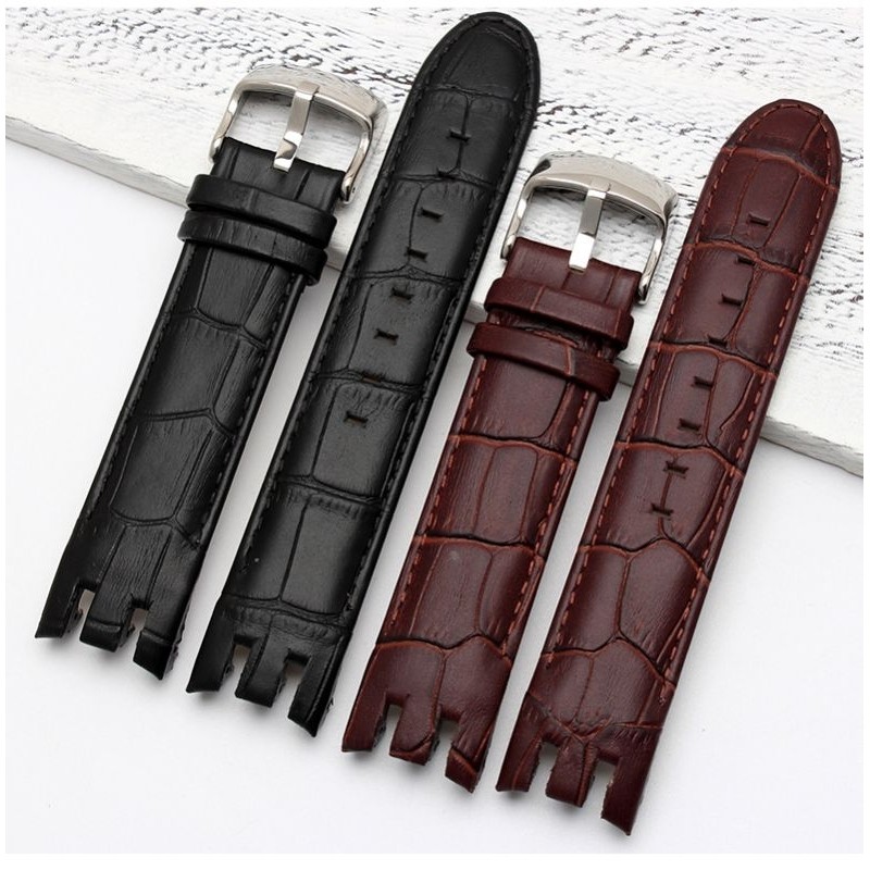 Strap Tali Jam Swatch YRS401 YRS403 Tali Kulit Kepala Cekung 21mm Tali Swatch 007