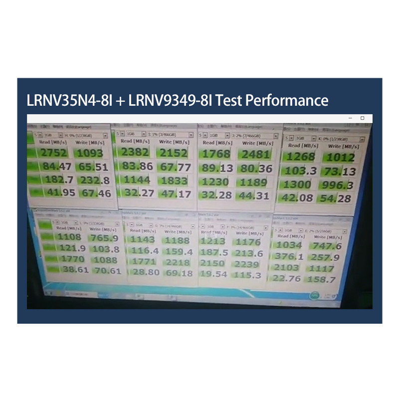 Linkreal M.2 SSD Testing Cards PCIe3.0 to 8 xM.2 NVMe SSD