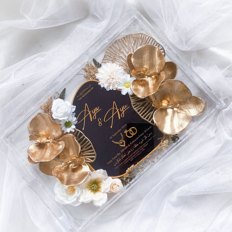 Free Packing Kayu  Mahar Akrilik Mahar Murah Mahar Nikah Mahar Pernikahan Mahar Transparan