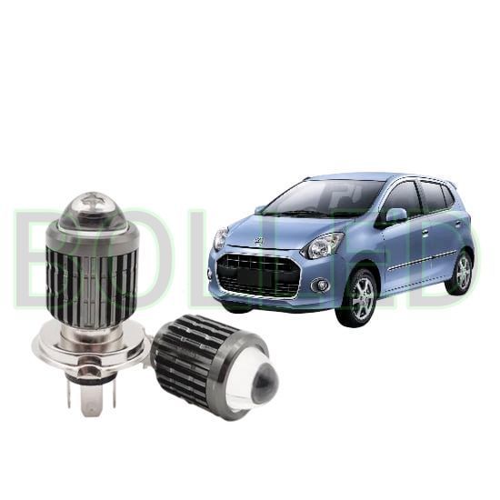 2pcs Lampu Utama LED H4 Laser Putih Mobil Daihatsu Ayla 2013 2025 BLD