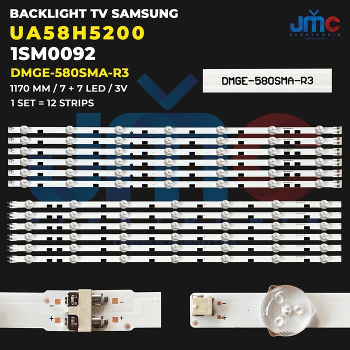 BACKLIGHT TV for 58 inch UA58H5200 58H5200 DMGE-580SMA-R3 Elmatu JMCPart