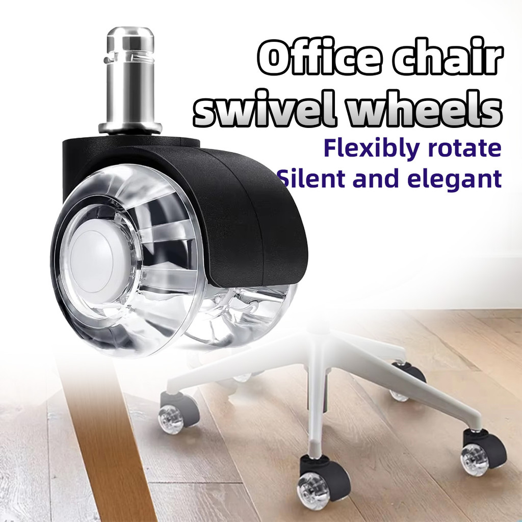 1/5pcs Roda kursi kantor Kokoh dan praktis, dengan daya dukung yang kuat Roda senyap universal untuk