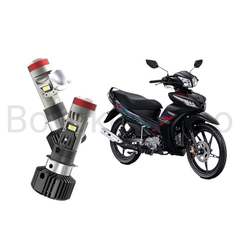 1pcs Lampu depan LED H6 BiLED High power Kipas motor Yamaha jupiter Z1 Byk