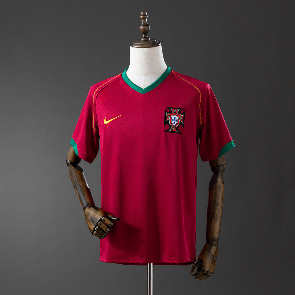 Jersey Retro Portugal 2006 home T shirt pria