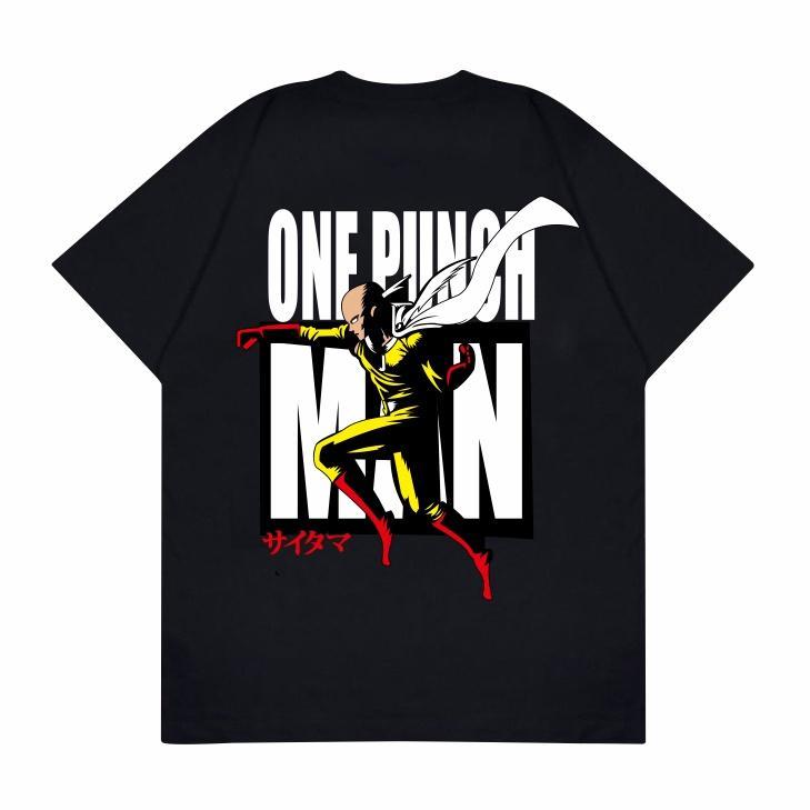 GILAN Baju Kaos T shirt Distro Unisex Gambar Manga Jepang Motif Anime Saitama ONE PUNCH MAN