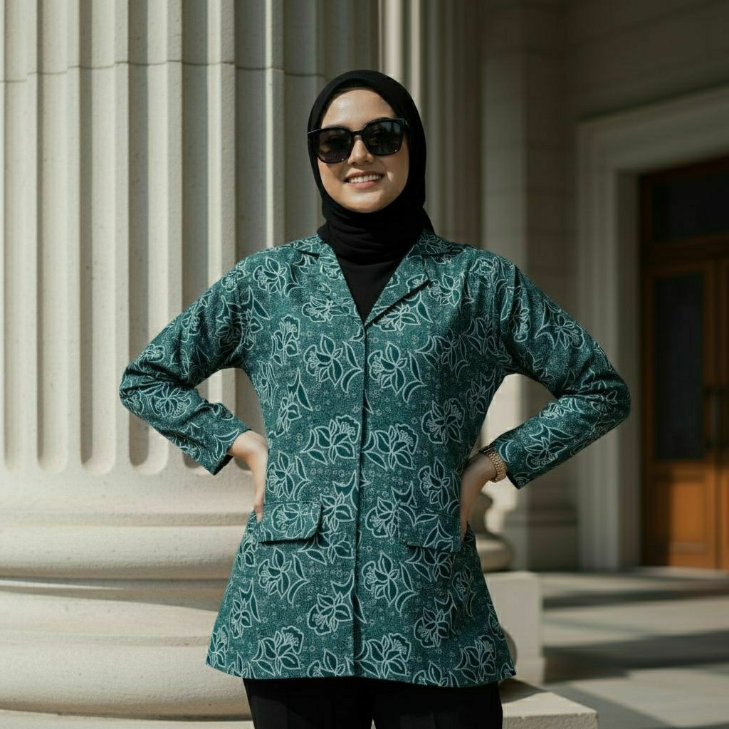 Seragam batik pkk hijau nasional terbaru seragam PKK hijau full furing batik pkk seragam pkk nasiona