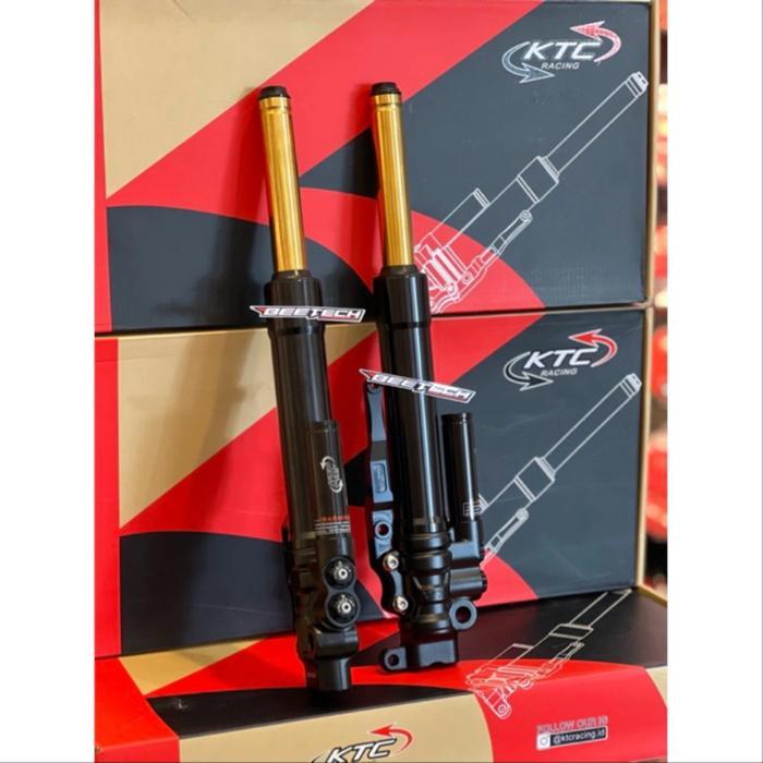 SHOCK DEPAN KTC MATRIX ORIGINAL KTC RACING MATIC HONDA - Black