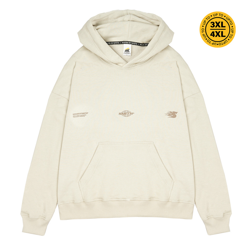 House of Smith Sweater Hoodie Oversized Pria - Ground Oversized Hoodie Khaki