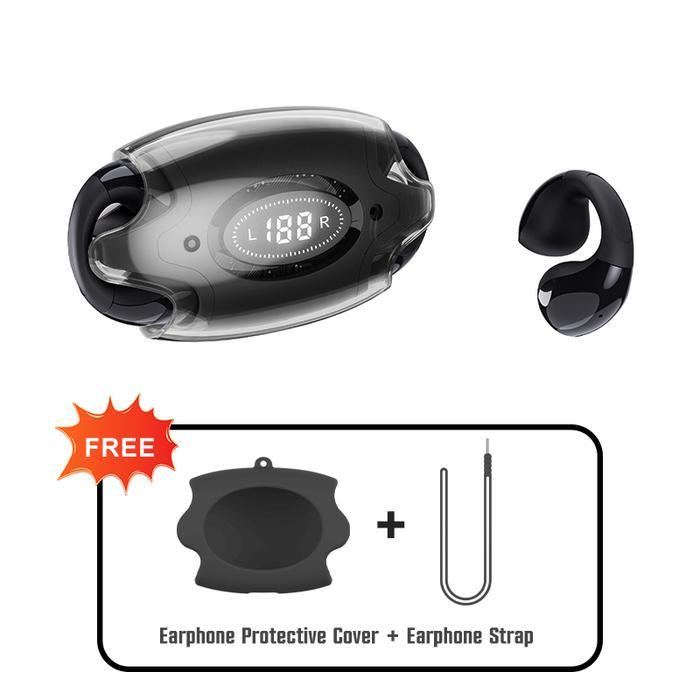 Jovitech EP28 Ear Clip Wireless Headset Bluetooth EP28 LED Display Smart Touch Long Life Battery ing