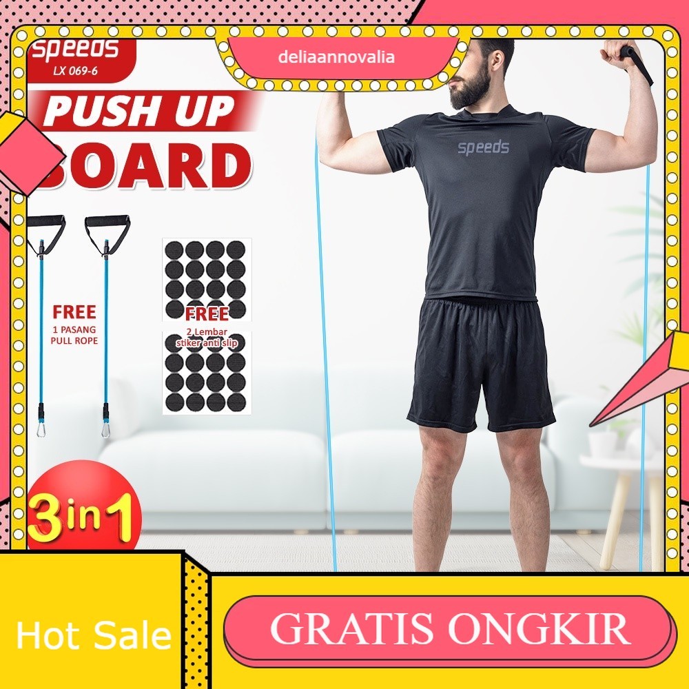 Push Up Stand Bar Alat Bantu Push Up Olahraga Fitness Equipment Pegangan Push Up 069-6