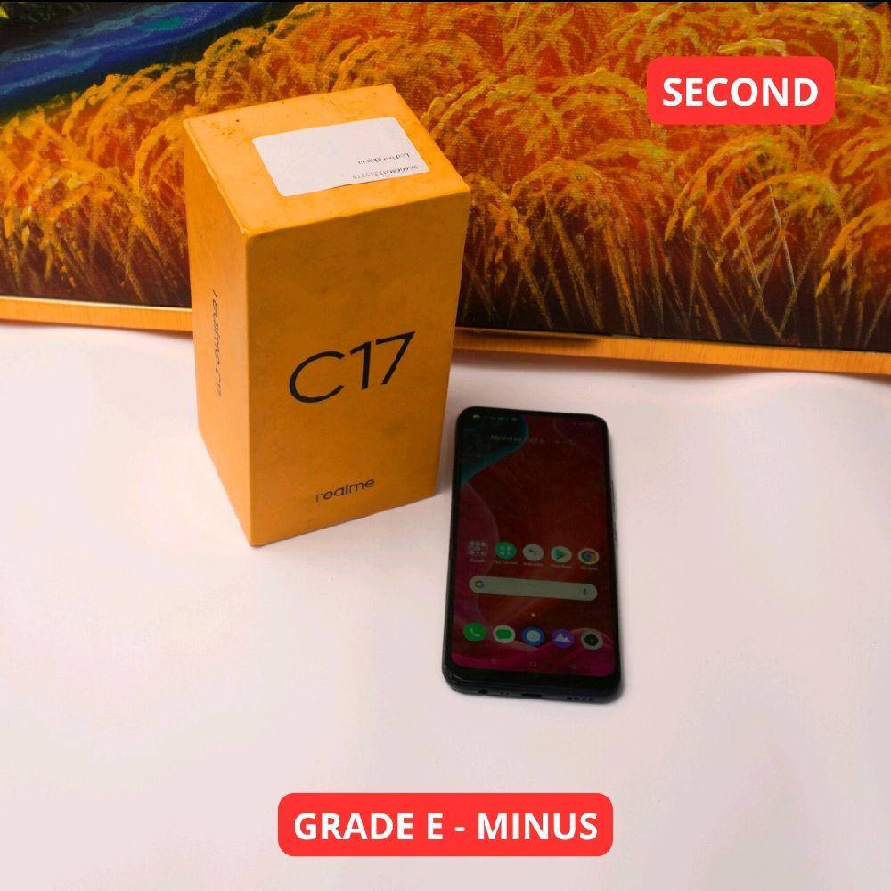 REALME C17 6/256 GB GRADE E - MINUS HP SECOND ORIGINAL SINAR MUTIARA CELL (34976)