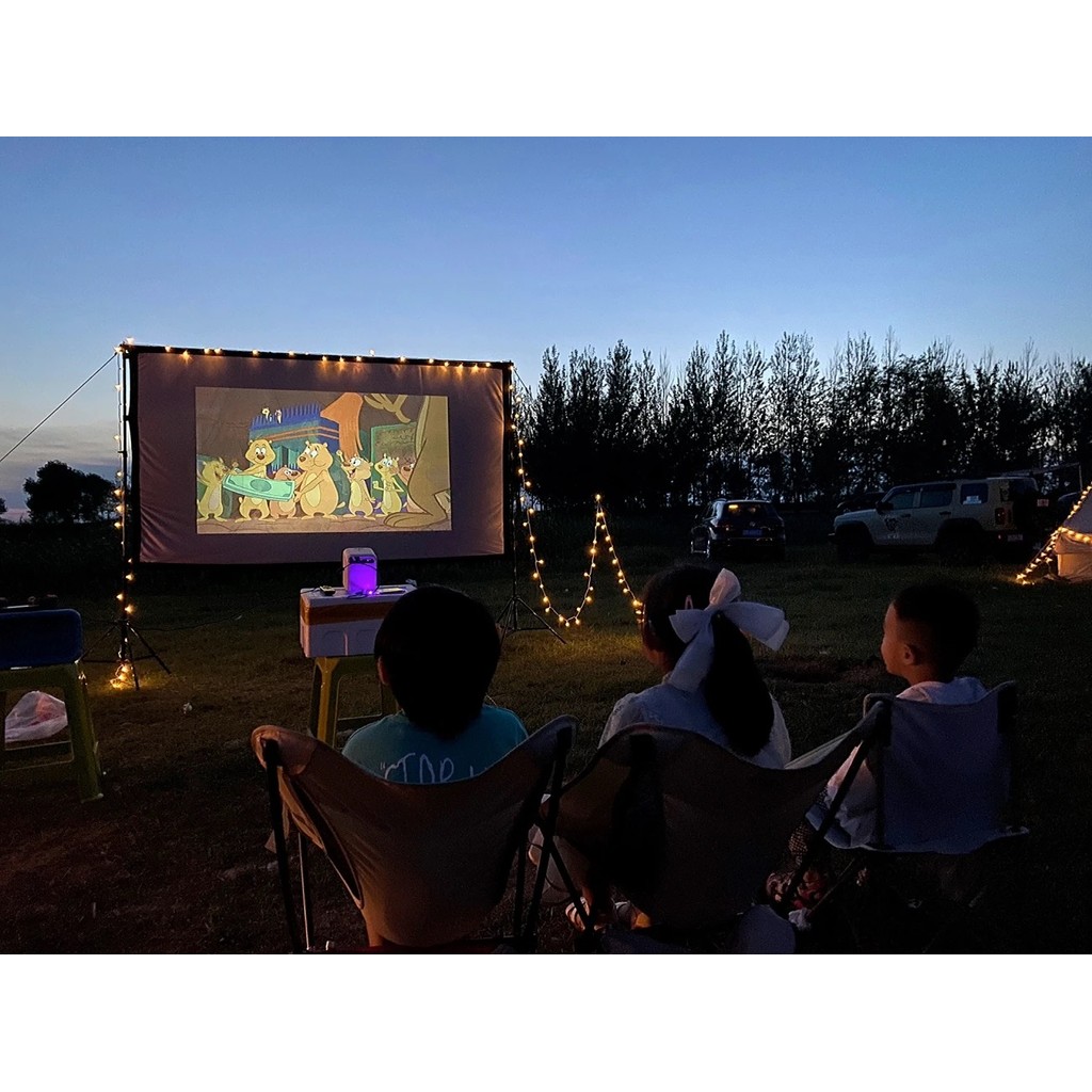 100/120inci Kain Layar Proyektor Kain Layar Proyektor HD Lipat Portabel Antilight Ambient Screen