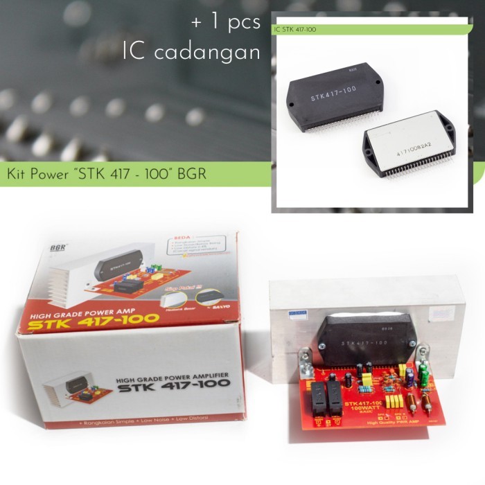 [BUNDLE] Kit Power Stereo STK 417-100 STK417-100 417 100 + Transistor STK BGR BELL