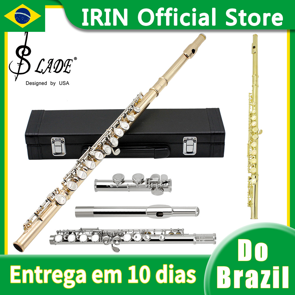 SLADE 16 Closed Holes Flute C Key Flute Concert Performance Flute Professional Woodwind truments Tra