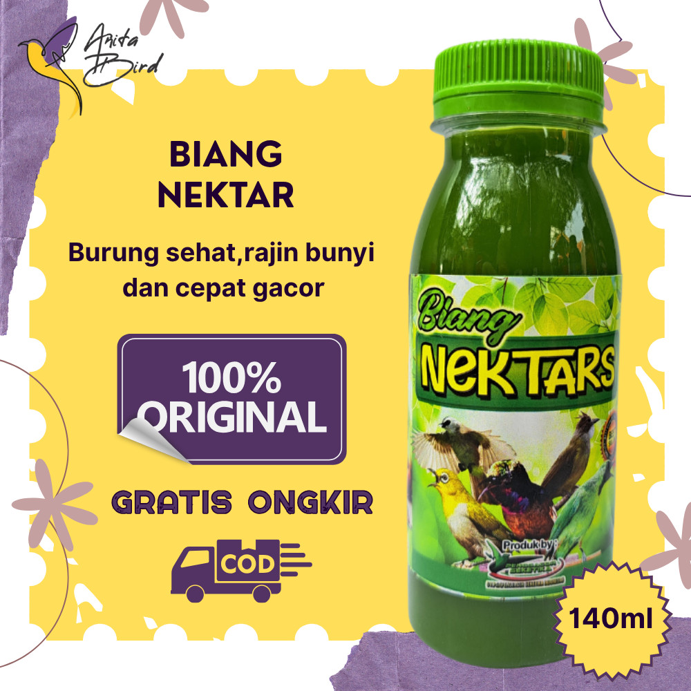 Biang Nektar Burung Pleci Kolibri Sogon Pakan Nektar Protein Tinggi Burung Cepat Gacor