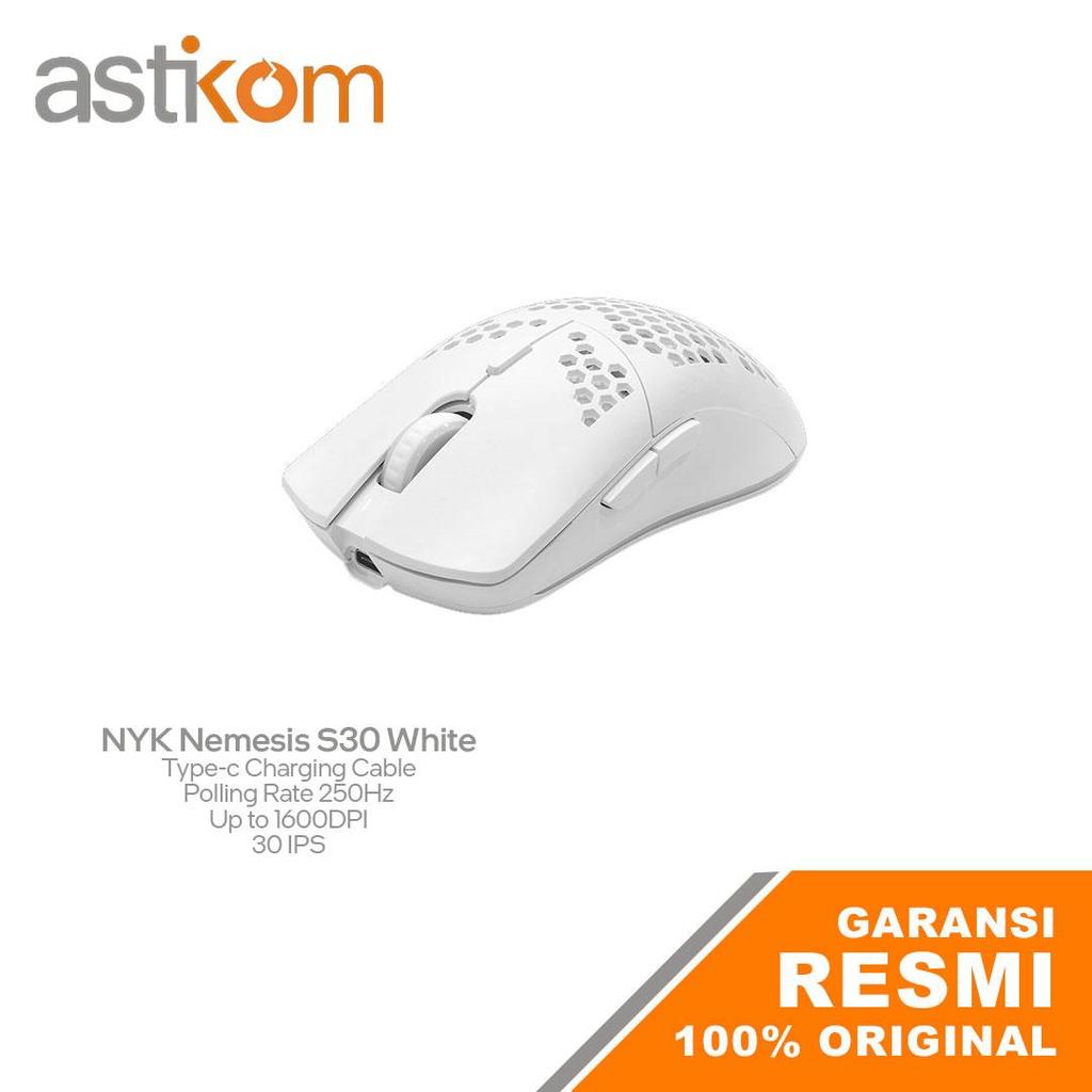 Gaming Mouse NYK Nemesis S30 White Wireless