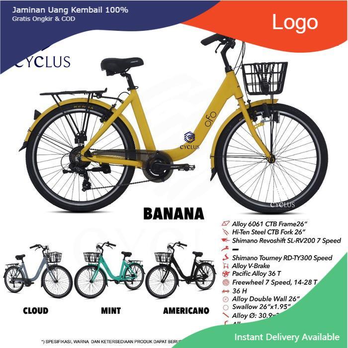 Sepeda City Bike Pacific OFO Pro 7 Speed