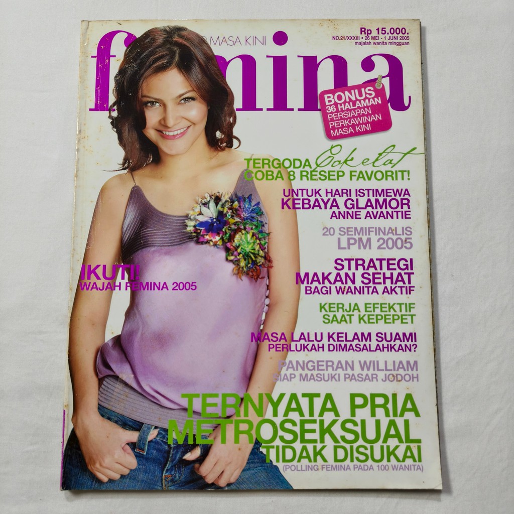 Majalah Femina Cover Cut Tari - Juni 2005