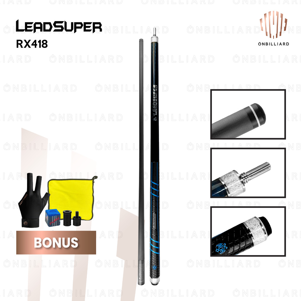 LEADSUPER RX418 Stick Break Carbon Cue Stik Billiard Leadsuper