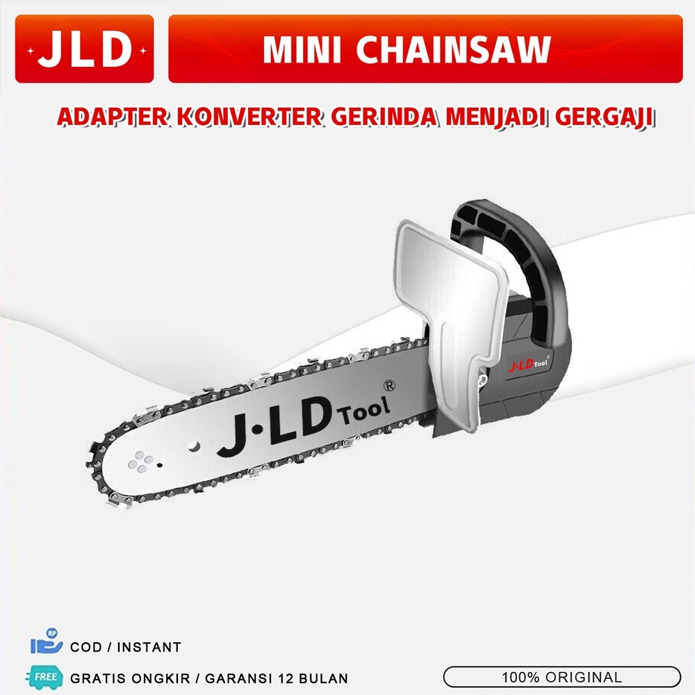 JLD Mini Chainsaw Adaptor 12"  Alat Pengubah Gerinda Menjadi Mesin Gergaji Kayu Senso Adaptor Ke Mes
