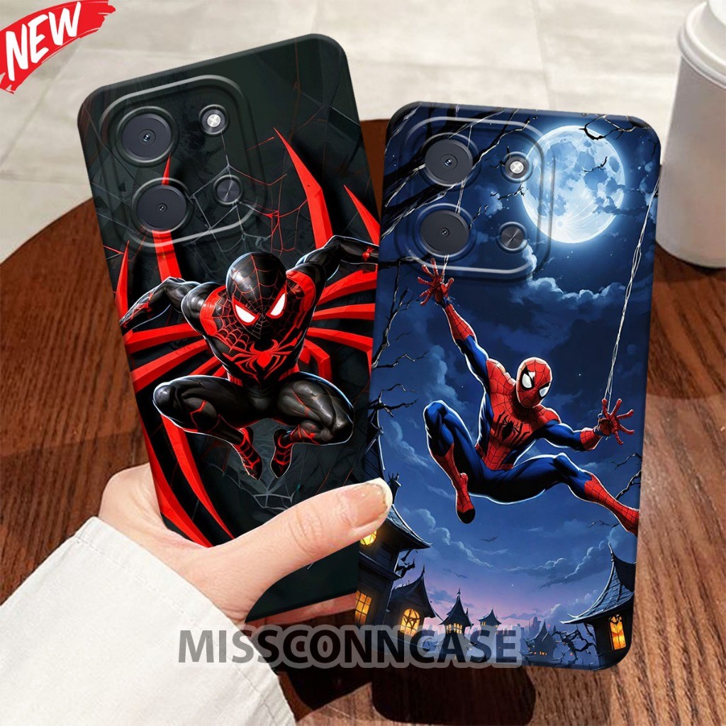 Case Hp REDMI 15C - POCO C85 4G 2025 Terbaru 2025 - Casing Motif Spiderman - Case Silikon Lentur
