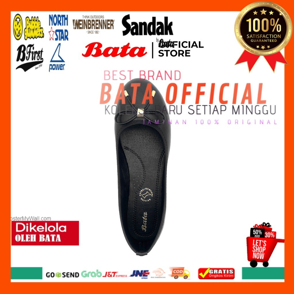Bata Sepatu Wanita Veria Black - 5516618