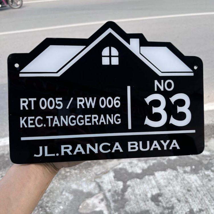 Plat Nomor Rumah Mozaik / Plat No Rumah Custom (BLOK&NO) NOMER RUMAH NOMOR RUMAH AKRILIK CUSTOM