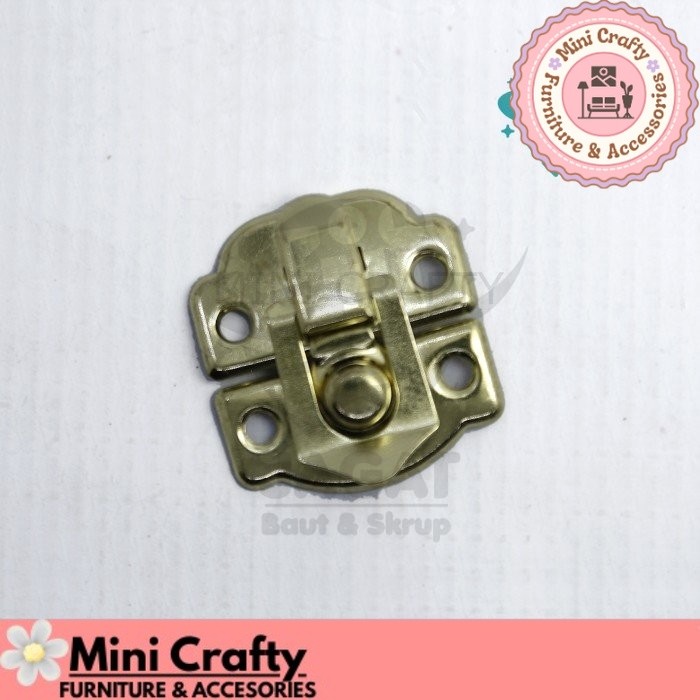 Kunci Pengait Box 30 x 33 mm Kunci Kotak Souvenir Gembok Dus - Mini Crafty