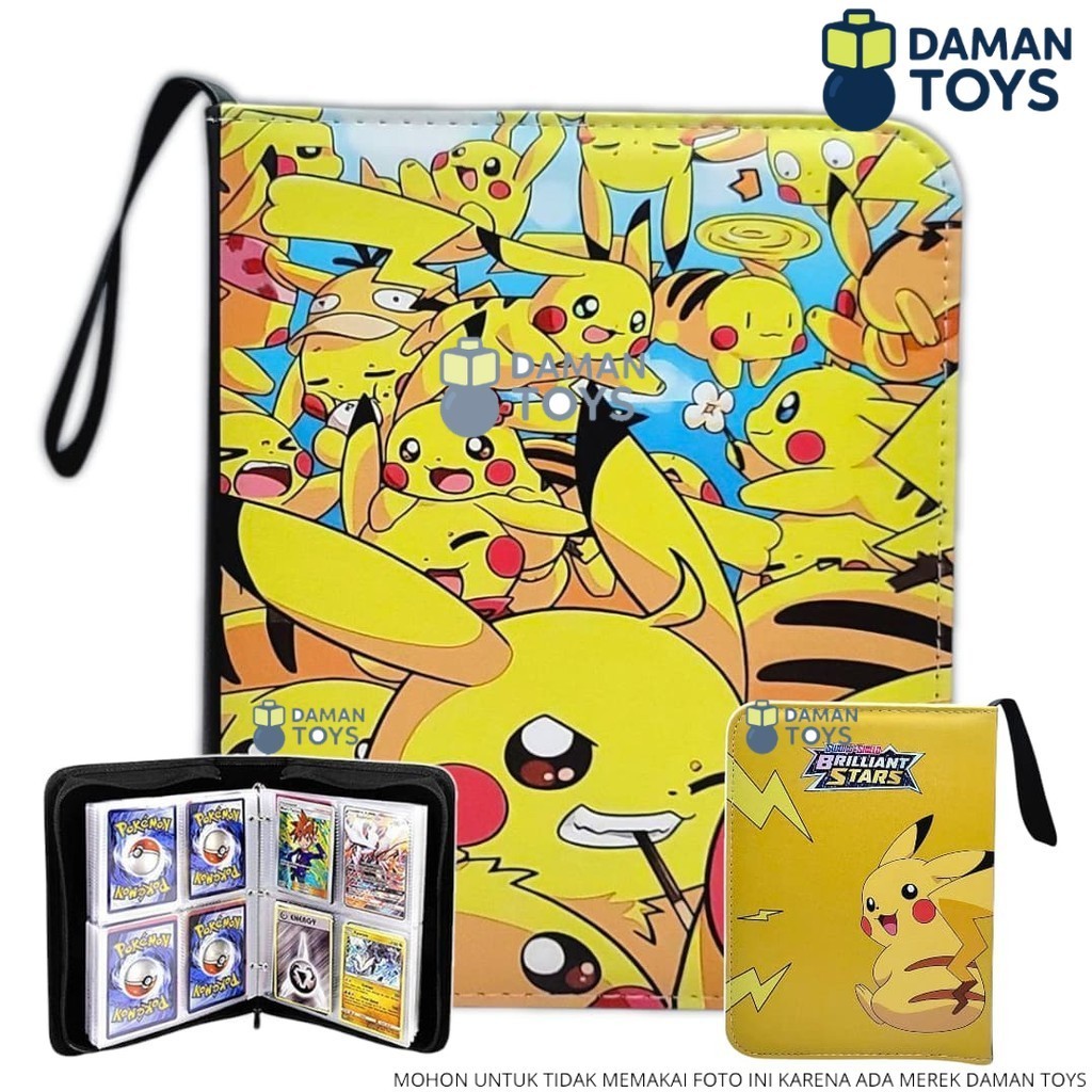 HANU.SHOP Album Kartu Pokemon Chairizard Gengar Pikachu