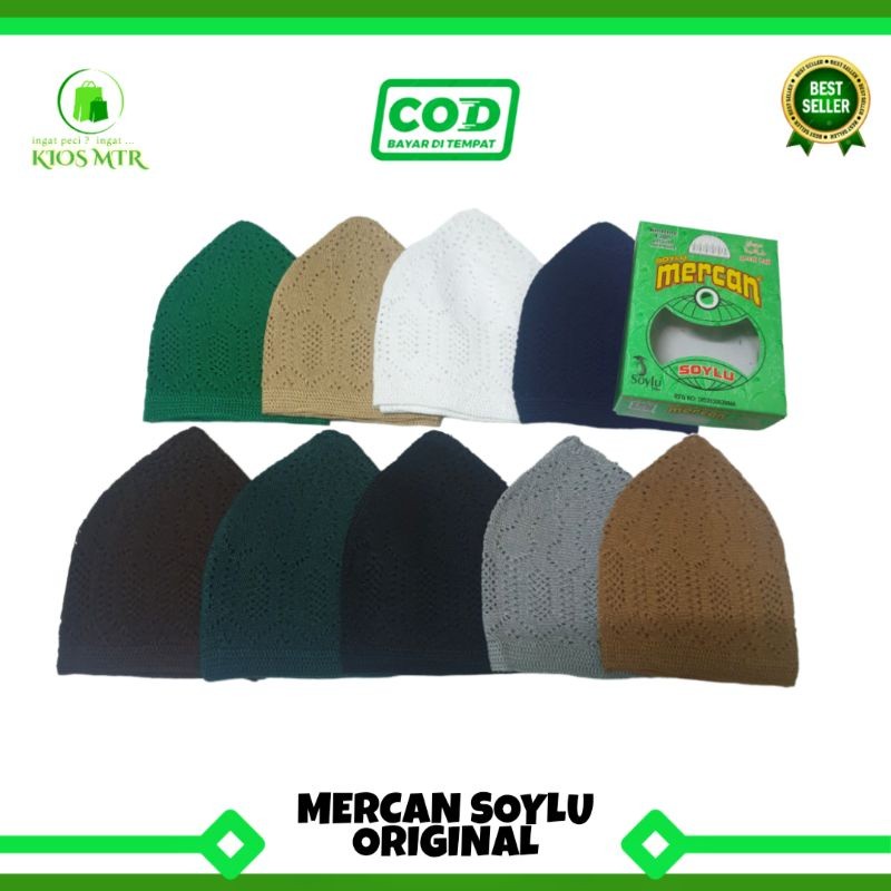 Peci Rajut Mercan Soylu Turki - Kopiah Import Original Halus