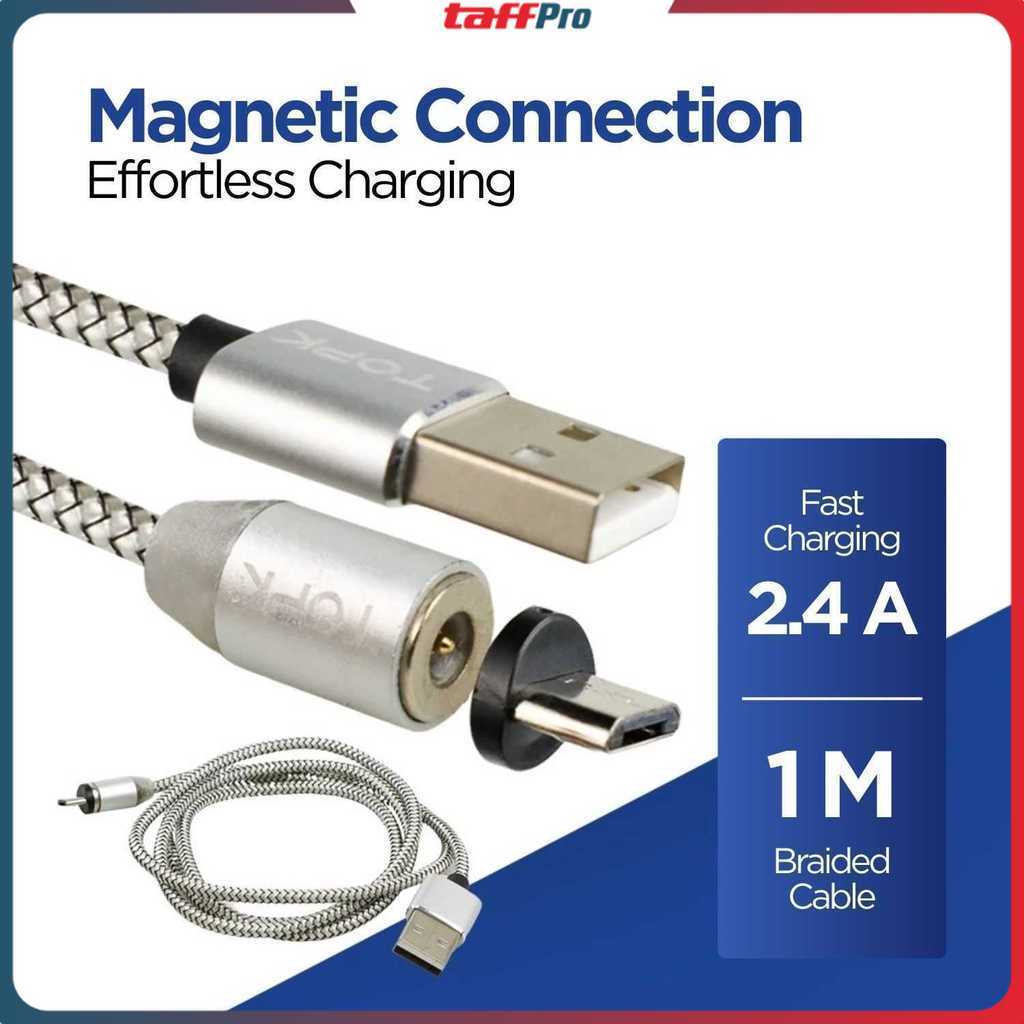 Kabel Charger Micro USB Magnetic 5V 2.4A - CS1711