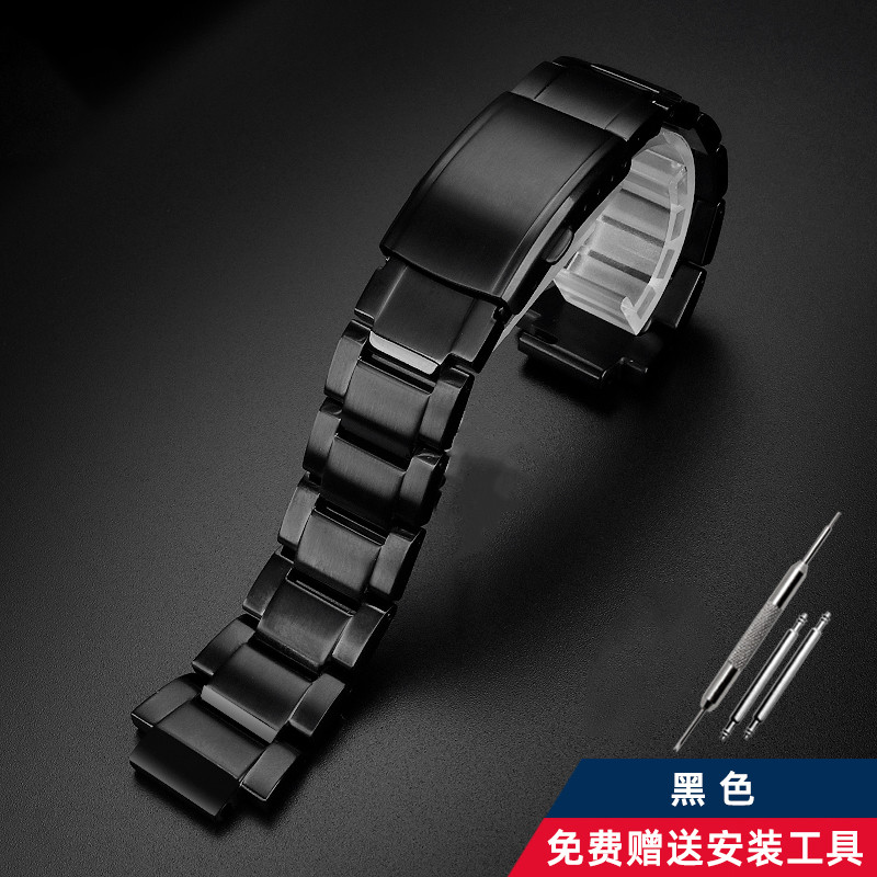 Stainless steel Wat strap for Casio G-SHOCK wat 5608 GST-B200-1A GST-B200X/TJ/D Men's  Solid metal B