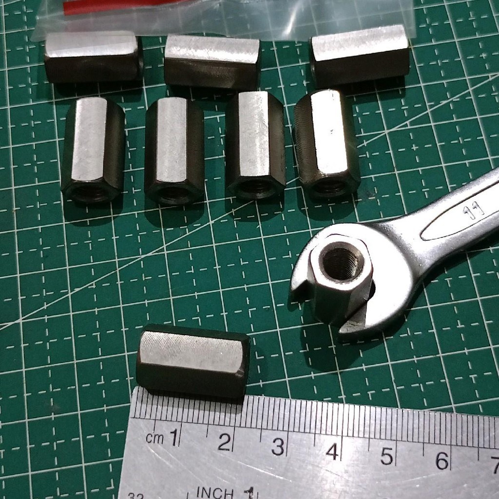 Stainless mur 11 long panjang kunci 11 untuk silinder head vespa vbb super sprint bajaj pts special 