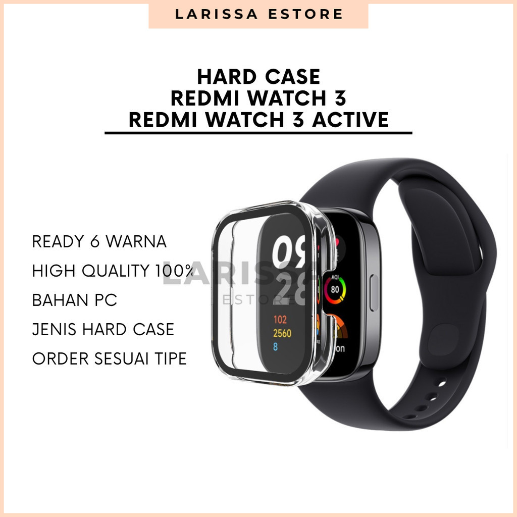 Bumper Case Redmi Watch 3 / Redmi Watch 3 Active - Casing Hard Case PC Anti Gores Redmi Smartwatch 3
