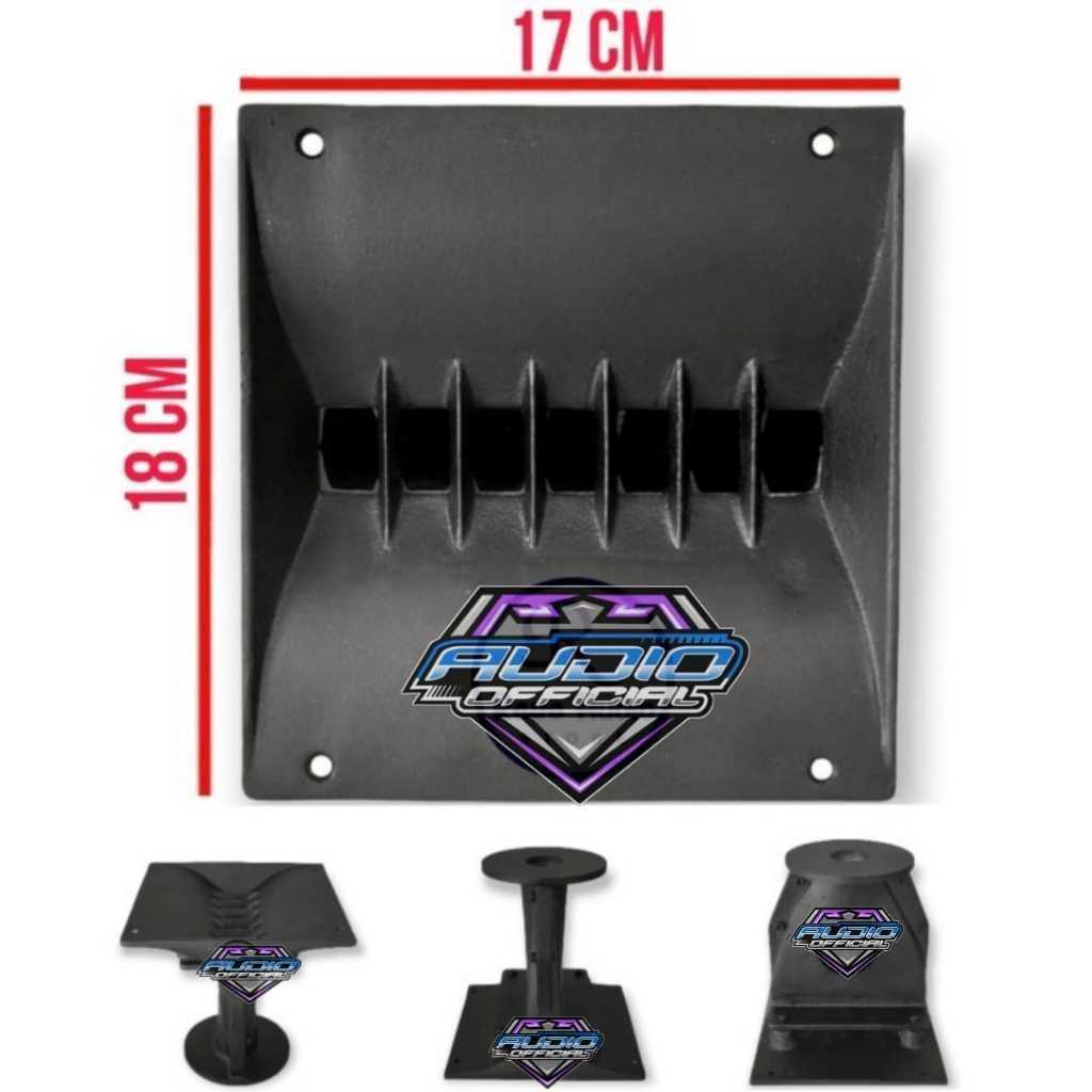 Horn Corong Tweeter Harmonika Single 17x18 cm Bahan Diral Cor Almunium Tebal
