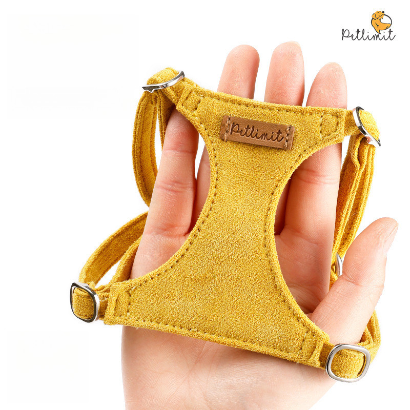 [Pet Wardrobe]Tali rantai jalan anjing model rompi untuk anak anjing, tali rantai untuk anjing kecil