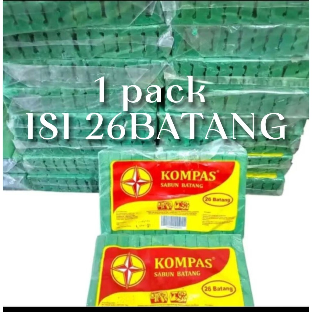 SABUN CUCI BATANG KOMPAS SERBAGUNA 26BTG/12BTG
