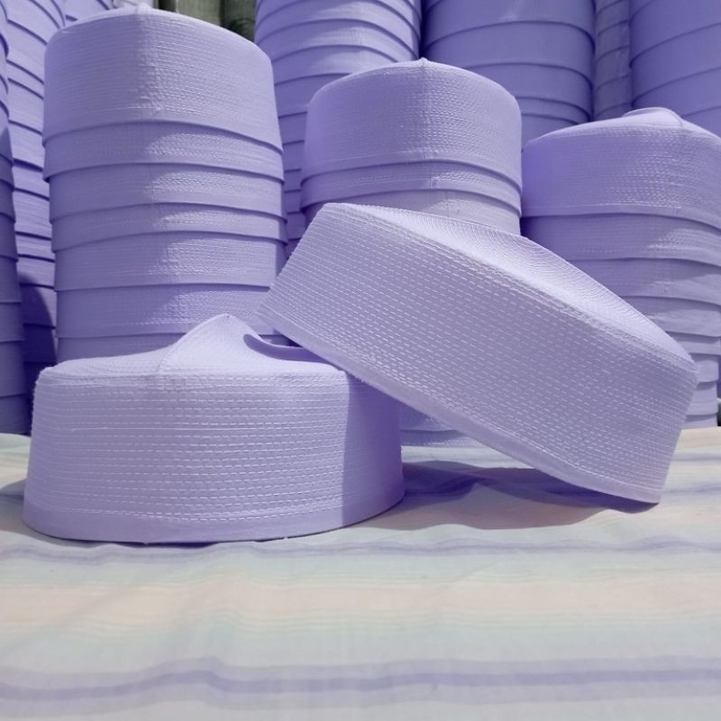 Peci Batok Putih Pendek Tinggi 6 7 8 Cm Peci Kalbut Peci Habib