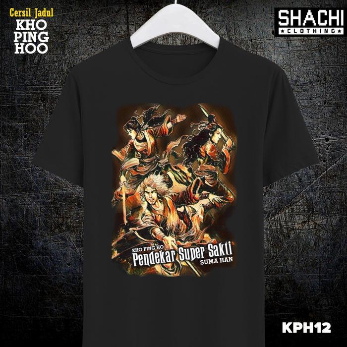 (COD) Kaos Cersil Silat Jadul Kho Ping Hoo Set E - Premium Color NSA 24s - S