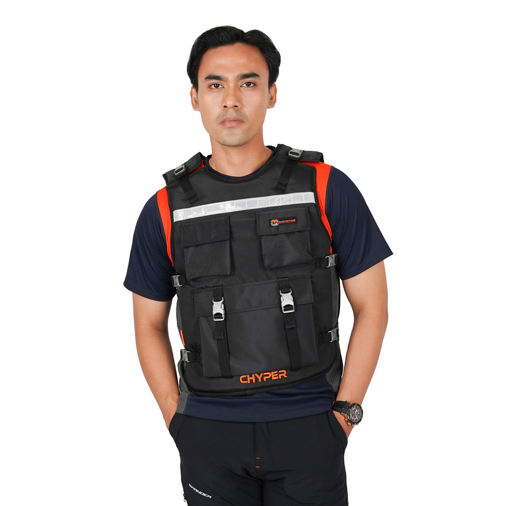 Zarventure Chyper Rompi Windproof Tas Rompi Jaket Rompi Motor