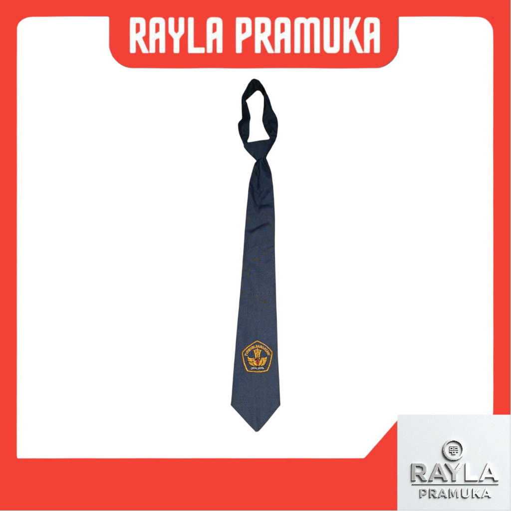 Dasi Sma Prepet Abu Bordir Famatex Bahan Bagus