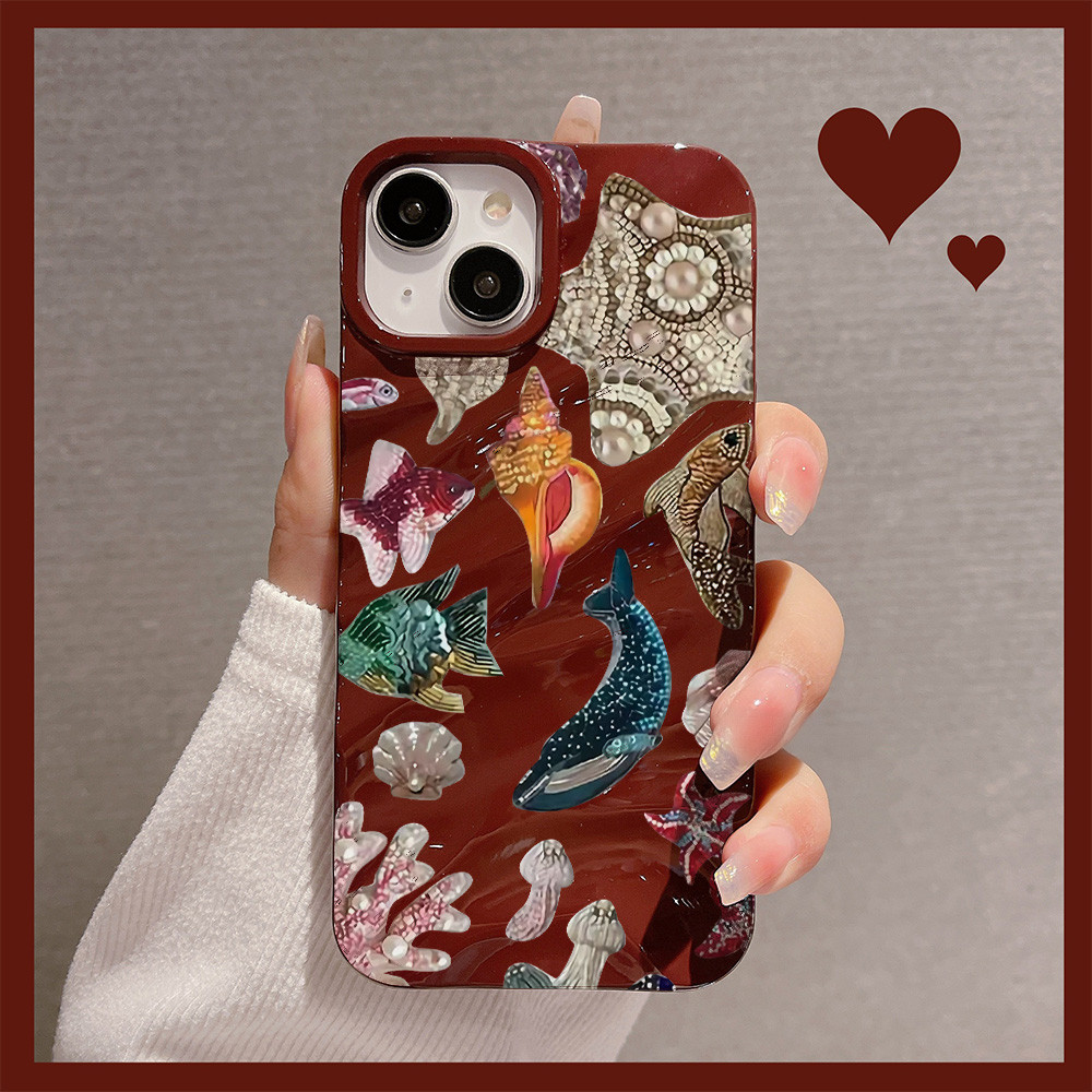 CUTE_DOG Soft Case Cool Wave Bumper Casing Phone Case Camera Protection Shockproof For iPhone 11 13 