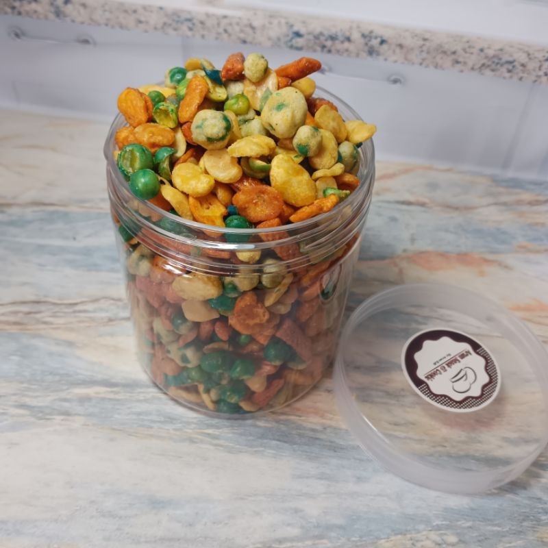 Kacang koro campur / kacang mix Toples 600ml