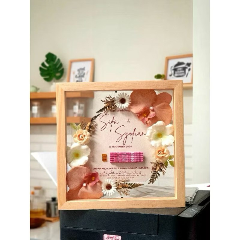 Mahar Pernikahan Bingkai Akrilik Kayu Mahar Murah Mahar Cantik Mahar Mewah